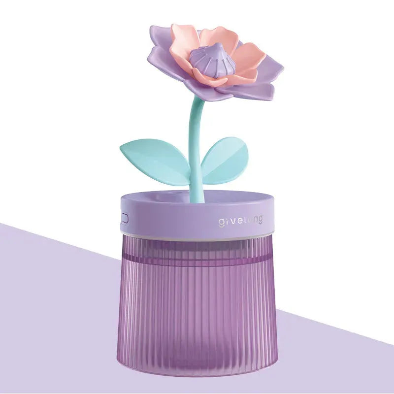 Flower Air Humidifier Small Night Lamp Usb - Bellarte Enchanté Flower Air Humidifier Small Night Lamp Usb